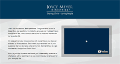 Desktop Screenshot of joycemeyerministries.org